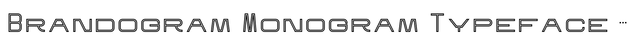 Brandogram Monogram Typeface Stencil One image